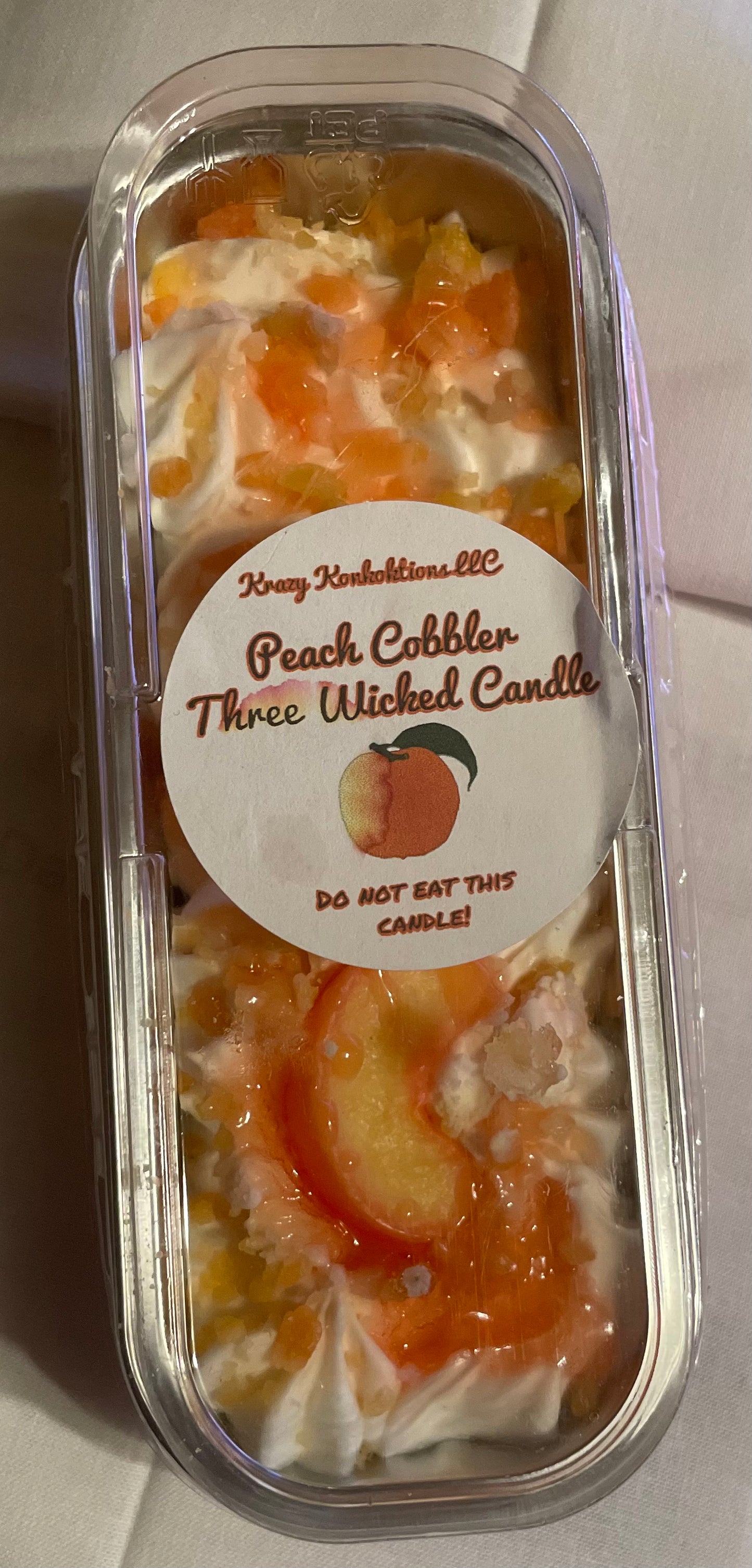 Peach Cobbler 3 Wicked Candle